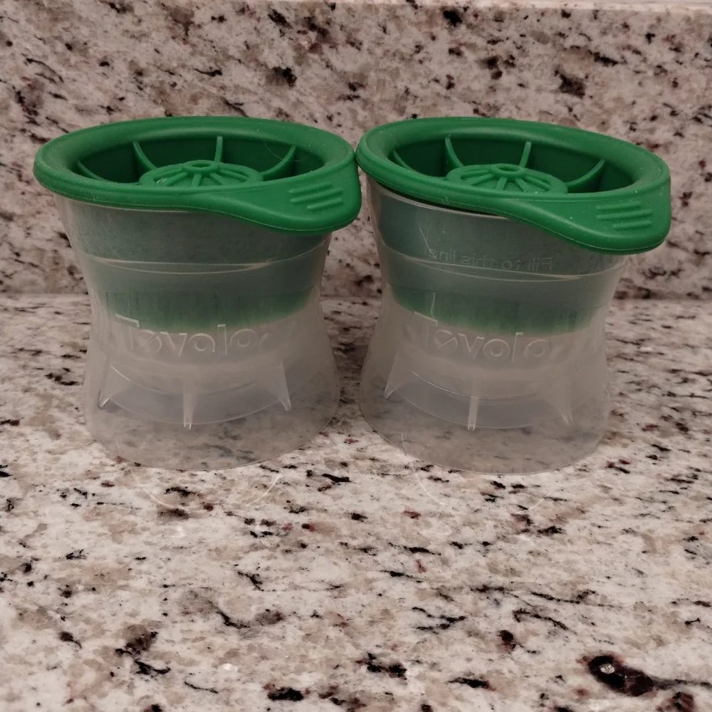 Ice Mold Silicone Golf Ball Cocktail Barware Set of 2 Tovolo Leak-Free